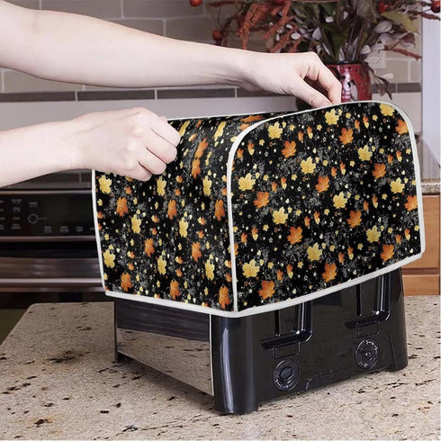 Thanksgiving Maple Leaf Toaster Covers for Kitchen Bread Machine Small Appliance Covers Toaster Dust Cover Universal Size Microwave Oven Dustproof...