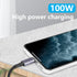 SinLoon PD 100W Laptop Charger Adapter Cable DC 5.5mm x 2.1mm Female Input to USB Type C Male Power Charging Cable DC5521 to USB C Cable with PD A...