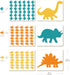 Dinosaur Wall Decal - Dinosaur Footprints Stickers - Vinyl Wall Art for Boys Girls Kids Bedroom Nursery Home Decor...
