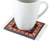Set of 4 Rug Table Coasters – Oriental Design Fabric Carpet Drink Mats Absorbent Kitchen and Dining Accessories, Spill & Drip Protection, Rectangu...