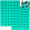 O'Creme Square Mini Brownie Chocolate and Candy Silicone Mold (24x24mm x 10mm high)...