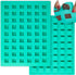O'Creme Square Mini Brownie Chocolate and Candy Silicone Mold (24x24mm x 10mm high)...