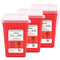 All New Alcedo Sharps Container for Home Use and Professional 1 Quart Plus (3-Pack), Biohazard Needle and Syringe Disposal, Small Portable Contain...