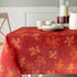 Benson Mills Poinsettia Scroll Printed Rectangle Fabric Table Cloth, Winter, Holiday and Christmas Tablecloth (60" X 104" Rectangular, Red)...