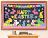 3D Easter Bulletin Board Set Happy Easter Honeycomb Classroom Decoration Easter Egg Rabbit Bunny Cutouts Spring Flower Paper-Cuts for Easter Party...