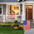 American Garden Flag USA Garden Flag Yard American Flag Thick Weatherproof Burlap US Stars and Stripes Patriotic US Garden Flag Decor for Outdoor ...