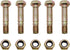HKAOSDUUH (5 pcs) 710-0891 SnowBlower Shear Pin & Nuts for MTD 910-0891 Snowblowers...