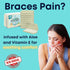 Braces Wax,10 Pack. Dental Wax for Braces & Aligners - 50 Premium Orthodontic Wax Strips, Wax for Teeth, Vitamin E + Aloe. Includes storage case. ...