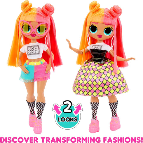 LOL Surprise OMG Neonlicious Fashion Doll with Multiple Surprises Including Transforming Fashions and Fabulous Accessories – Great Gift for Kids A...