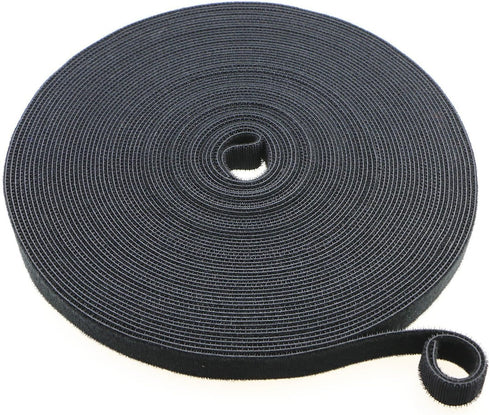 Pasow fastening tape Cable Tie Double Side Nylon Power Wire Management 3/4Inch 1 Roll Hook (25 Yards, Style 1)...