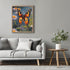 Posterizer 1 pcs- Orange buterfly in between wild white flowers-Art for Animal Lovers-Floral Botanical Art- Gift for Men Women Teens-Living Room ...