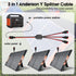 Anderson Y Splitter Cable Solar Panel Connector 1 to 3 Branch Parallel Adapter Cable for Portable Solar Generator Power Station Compatible with Go...