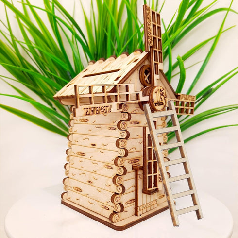 20 Pcs Mini Garden Ladder 2.36''x 0.78'' Miniature Ladder Model Mini Ladder Tiny Ladder Model Wooden Mini Doll House Ladder Accessories for Landsc...