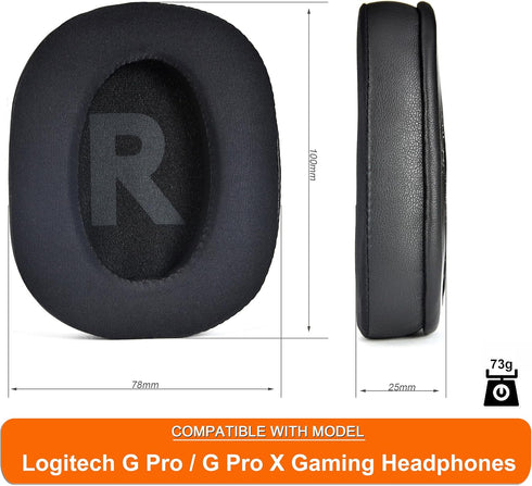 Cooling Gel Earpads Replacement Cover Cushions Compatible with Logitech G Pro/G Pro X Gaming Headphones,High-Density Noise Isolation Foam......