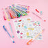 3C4G: 30 Scented Gel Pens - w/ 2 Color-in Snack Themed Sticker Sheets, 30 Different Vibrant Colors, Writing & Drawing, Three Cheers for Girls, Age...