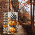 Fall Pumpkins Garden Flag 12x18 Inch Polka Dots Small Double Sided For Outside Thanksgiving Burlap Plaid Bowknot Welcome Yard Autumn Decoration...
