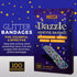 Glitter Bandages for Kids -(100 Count Box) Adhesive Bandage Strips w/Colorful Glitter Design & Latex-Free Individually Wrapped Strips for First Ai...