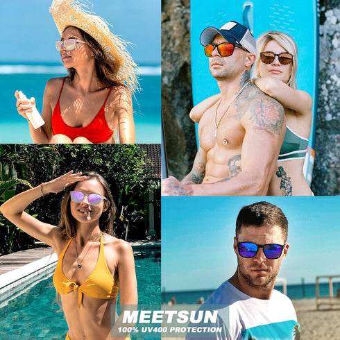 MEETSUN Polarized Sports Sunglasses for Women Men Driving Running Cycling Fishing Sun Glasses UV400 Protection...