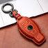 Tukellen for Mercedes Benz Key fob Cover Genuine Leather with Keychain,Leather Key case Protector Compatible C E M S CLS CLK GLK GLC G AMG Series ...