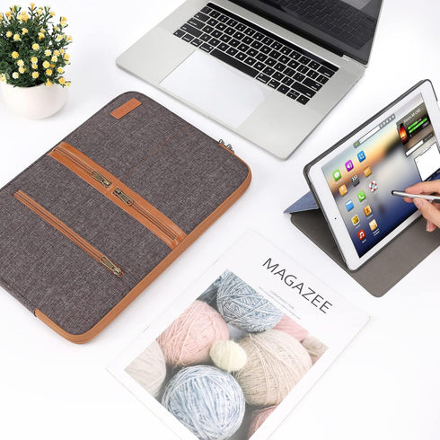 DOMISO 10.1 inch Laptop Sleeve Case Water Resistant Shockproof Protective Computer Notebook Bag for 10.5" 11" iPad Pro Air 2018-2021/10.2" iPad/Su...