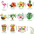 Outus 30 Pieces Hawaiian Luau Birthday Party Hanging Swirl Decorations, Flower Tropical Palm Flamingo Sign Foil Ceiling Decor for Floral Tropical ...