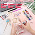 Rhinestones Adhesive Glue for Fabric, 2100Pcs 12 Color Craft Rhinestones Flatback with B7000 Glue Adhesive, Glass Gemstones with Tweezers for Craf...
