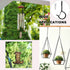 PlusRoc 20 Pack Large 3 Inch Q-Hanger Hooks for Hanging Outdoor String Lights Plants, Black Cup Hooks Screw in Eye Hooks wood Fence Wall Mount Cei...