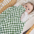 3D Checkerboard Grid Toddler Blanket for Baby Soft Cozy Corduroy Bed Blanket with Stripe Chessboard Plaid Design Infant Newborn Receiving Blanket ...