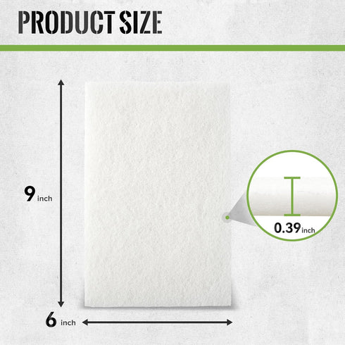 Scuff Pad 6” x 9” White 1200 Grit Scuff Pads for Paint Prep, Pack of 10,Aluminum Oxide Abrasive Pads for Final Scuffing,Surface Adhesion Preparati...