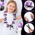 Unittype 6 Pcs 2024 Graduation Candy Lei Making Kit Include 5 ft Mesh Bag 3 Rolls of 98 ft Ribbon 216 Pcs Flower Pieces 48 Pcs Wooden Clip for Gra...