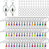 600Pcs Earring Hooks for Jewelry Making Stainless Steel French Earring Hooks Hypoallergenic Ear Wires Colorful Fish Hook Earrings with Earring Bac...