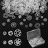 150 Sets Plastic Snap Fasteners Buttons Invisible Sewing on Snap Buttons 7.5 mm 10 mm 15 mm Round Clear Press Button Transparent Sew-on Button wit...