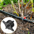 100 Pack Irrigation Drip Emitters - Garden Lawn Pressure Compensating Dripper Constant Flow Apply to Watering System (34x23.5mm Black)...