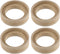 uxcell 4 Pcs Universal 1 Inch Speaker Subwoofer Mounting Spacer Rings Solid Wood Beige...