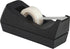 Desktop Stapler Black, with 5000 Staples - with Desktop Tape Dispenser Black Non-Skid Base with 6 Premium Rolls Invisible Tape - for Home, Office,...