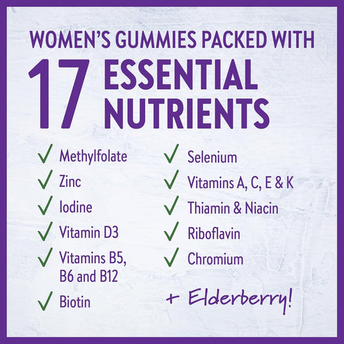 New Chapter Women’s Multivitamin Gummies - 66% Less Sugar, Women’s Gummy Vitamins with Vitamin C, D3 & Zinc, Non-GMO, Gluten Free, Berry-Citrus, 7...