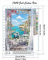 Landscape Beach Stamped Cross Stitch Kits - Colorful 11CT Printed Easy Pattern Needlepoint Kits Embroidery Crafts for Adults Beginners Gift 12x16 ...