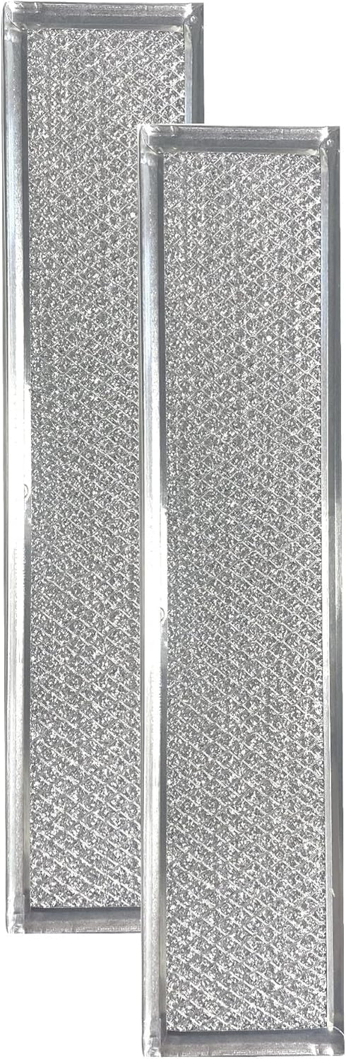 Air Filter Factory 4 X 15 X 3/32 Inches Microwave Oven 12-Layer Aluminum Mesh Grease Filters 2-Pack...