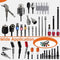 12Pcs 1/4 inch Hex Shank Aluminum Alloy Screwdriver Bits Holder Extension Bar Drill Screw Adapter Change Keychain Portable for Screwdriver & Drill...