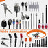 12Pcs 1/4 inch Hex Shank Aluminum Alloy Screwdriver Bits Holder Extension Bar Drill Screw Adapter Change Keychain Portable for Screwdriver & Drill...