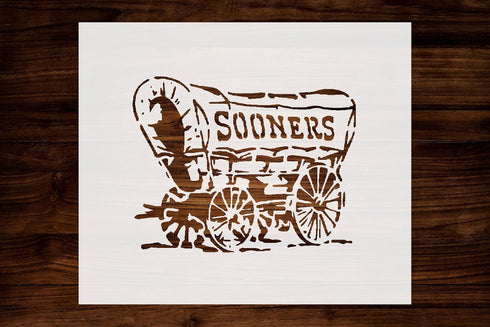 Ok Lahoma Soo ners Custom Stencil, Reusable & Sturdy, 11" x 8.5", Ideal for Fan Art, Crafts & Decorations...