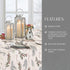 Elrene Home Fashions Holiday Tree Trimmings Wrinkle Resistant Fabric Tablecloth, Christmas, 60"X84", Oblong...