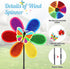 4Pcs Pinwheels for Yard and Garden,11 inch Colorful Flower Rainbow Garden Windmill,Bulk Wind Lawn Pinwheels Yard Windmills,Toys(2Pack Butterfly+2P...