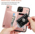 for iPhone 11 Pro Max Wallet Case with Card Holder,OT ONETOP PU Leather Kickstand Card Slots Case,Double Magnetic Clasp and Durable Shockproof Cov...