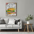 Posterizer 1 pcs-A juicy colorful hamburger-comic book inspired food art -4-Kitchen & Bar Art Art for Cafe, Restaurant, Coffee Bar - unframed wal...