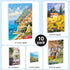 MaxGear Canvas Boards for Painting, 10 Pack Art Paint Canvas Panels Set Boards - 4x4, 5x7, 8x10, 9x12, 11x14 Inches 100% Cotton Primed Painting Su...