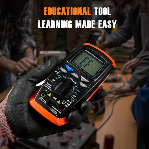 Digital Multimeter, Multimeter Tester TRMS 6000 Counts Volt Meter Ohmmeter Auto-Ranging Tester, Measures Voltage Current Resistance Diodes Continu...
