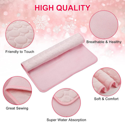 Pet Dog Cooling Bed Mats,Self Cooling Pet Dog Cool Mat Pads for Dogs Cats Indoor and Outdoor (X-Large(28x40 inch), Pink)...