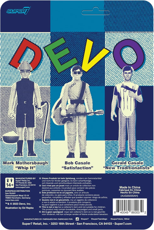 Super7 Devo Gerald Casale (New Traditionalists) - 3.75" Devo Action Figure with Accessories Rock Music Collectibles and Retro Toys...