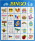 Iconikal Easter Bingo and Pin The Nose on The Bunny Game Set 32 Player...